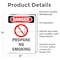 Signmission Propane No Smoking Danger Sign, Vinyl Decal, 5in W x 7in L, 2PK OS-2PACK-DS-D-57-V-1540 - alternate 5